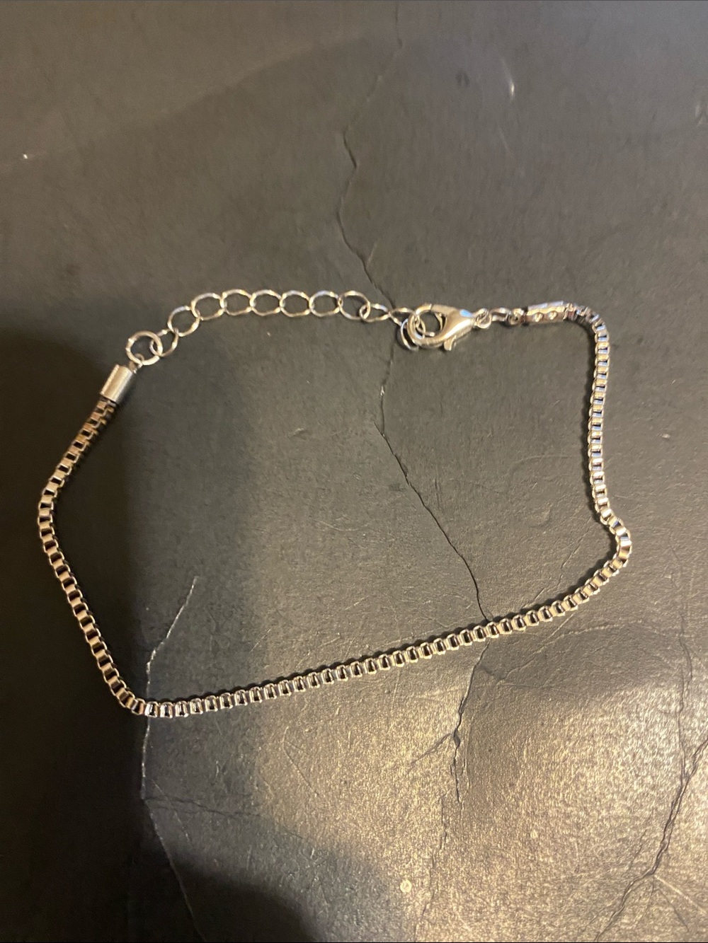 Delicate Silver Chain Bracelet - Adjustable
